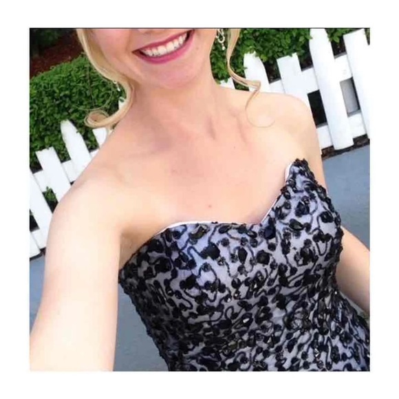 Black Mermaid Disney Prom Dress - Picture 2 of 3